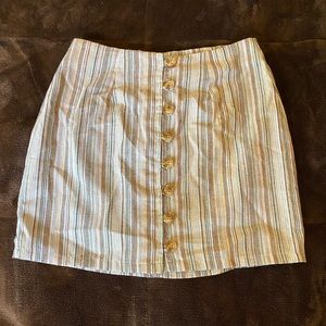 Striped pencil skirt